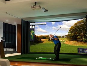 golf-simulation-projector